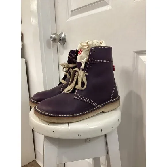 Duckfeet Size 9.5/ 40 Eu Purple Boots - Picture 2 of 4